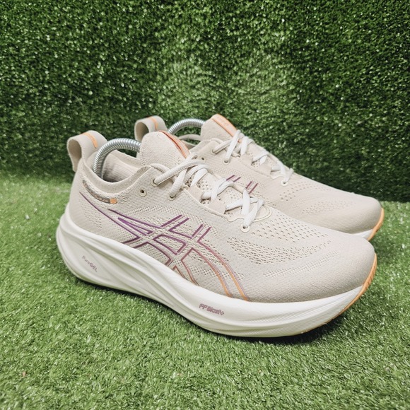 Asics Shoes - Asics Gel-Nimbus 26 Off White Cream Athletic Running Sneakers Womens Size 9.5